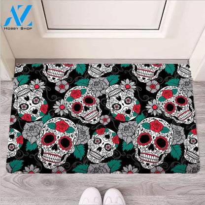 Sugar Skull Door Mat
