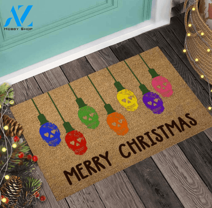 Sugar skull Merry Christmas doormat – dnstyles