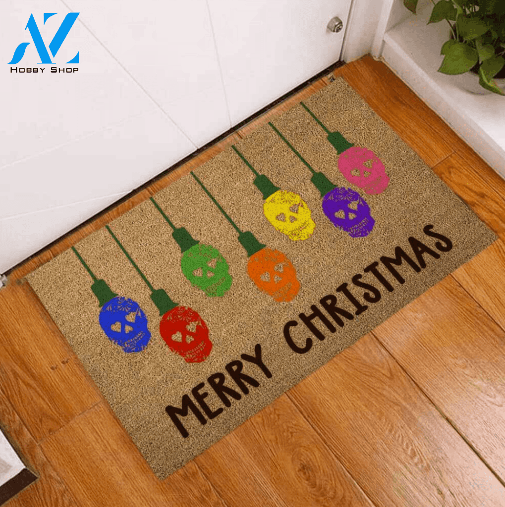 Sugar skull Merry Christmas doormat – dnstyles