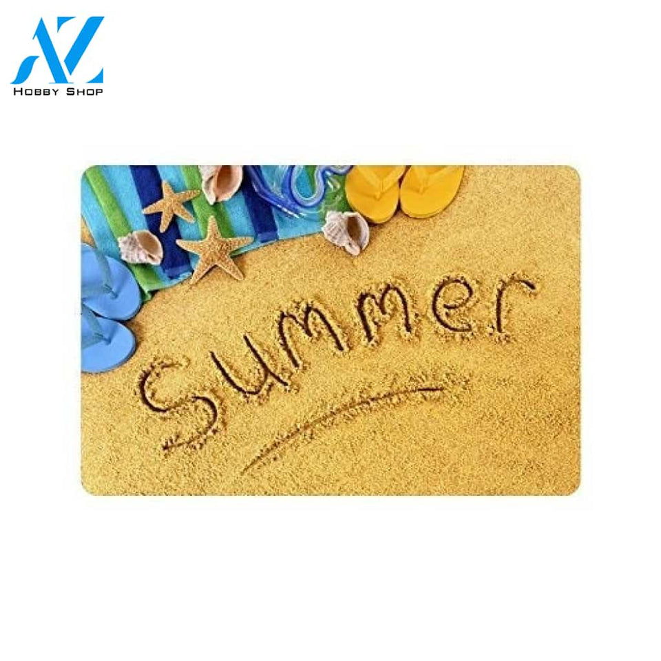 Summer Doormat Welcome Mat Housewarming Gift Home Decor Funny Doormat Best Gift Idea For Beach Lovers Birthday Gift