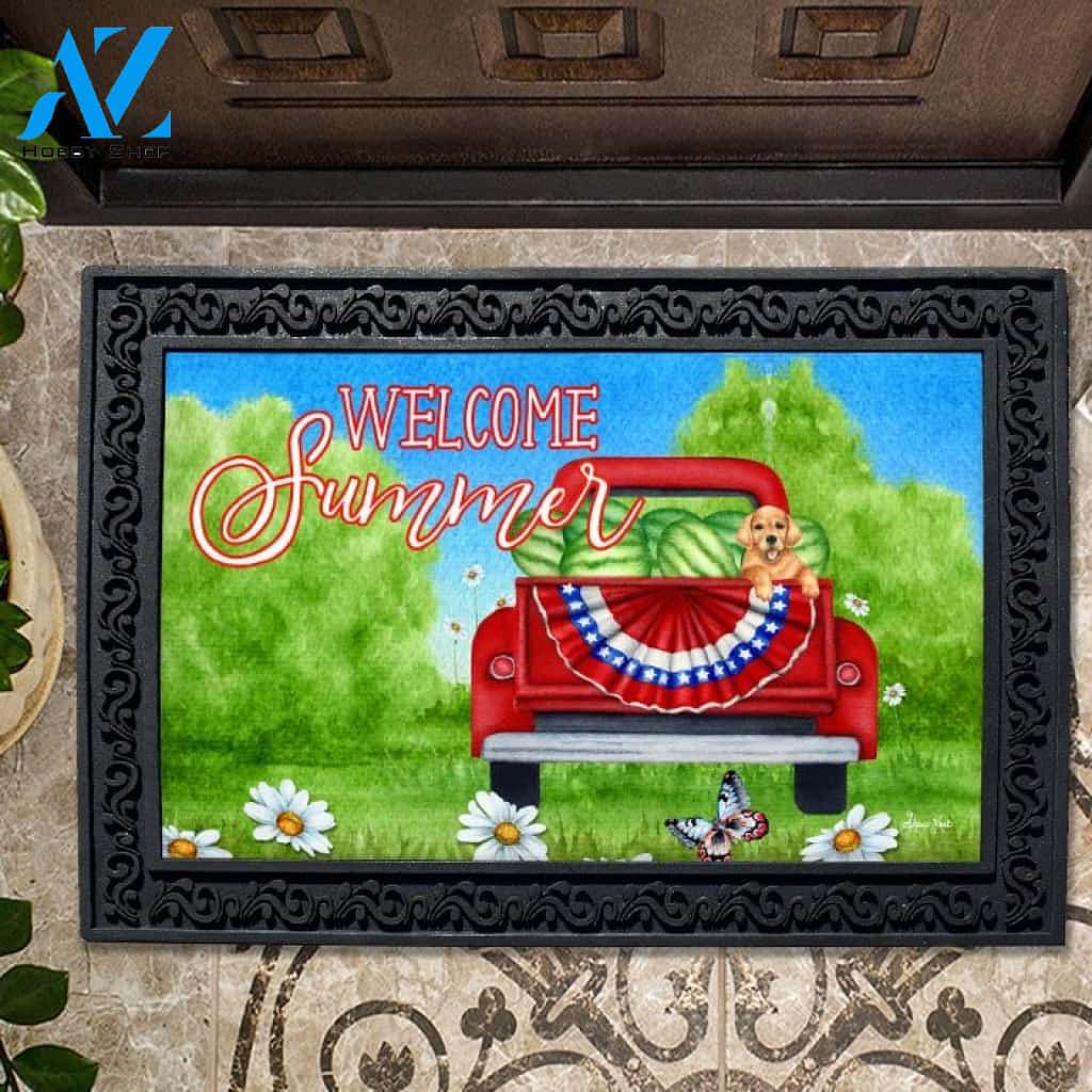 Summer Truck Doormat - 18" x 30"