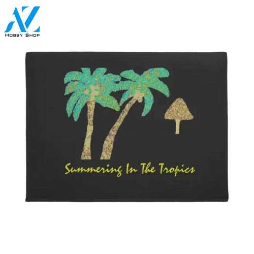 Summering In The Tropics Indoor and Outdoor Doormat Warm House Gift Welcome Mat Gift for Friend Family