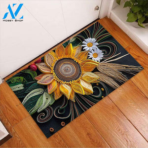 Sunflower 3D Pattern Print Doormat