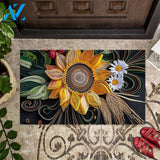Sunflower 3D Pattern Print Doormat