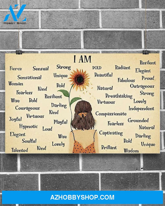Sunflower A Little Girl Canvas Prints, Wall Decor Visual Art