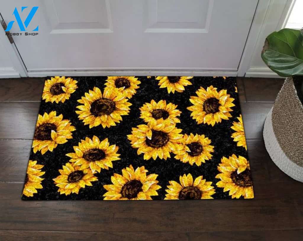 Sunflower Aesthetic Doormat | Welcome Mat | House Warming Gift