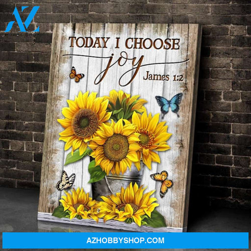 Sunflower And Butterfly Canvas - Hanging Art For Living Room