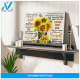 Sunflower And Butterfly Canvas - Hanging Art For Living Room