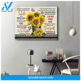 Sunflower And Butterfly, Today Is A Good Day Canvas Wall Art
