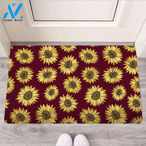Sunflower Brown Door Mat