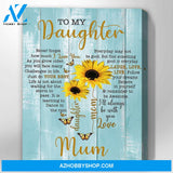 Sunflower Canvas Gift For Daughter - Hanging Art For Bedroom