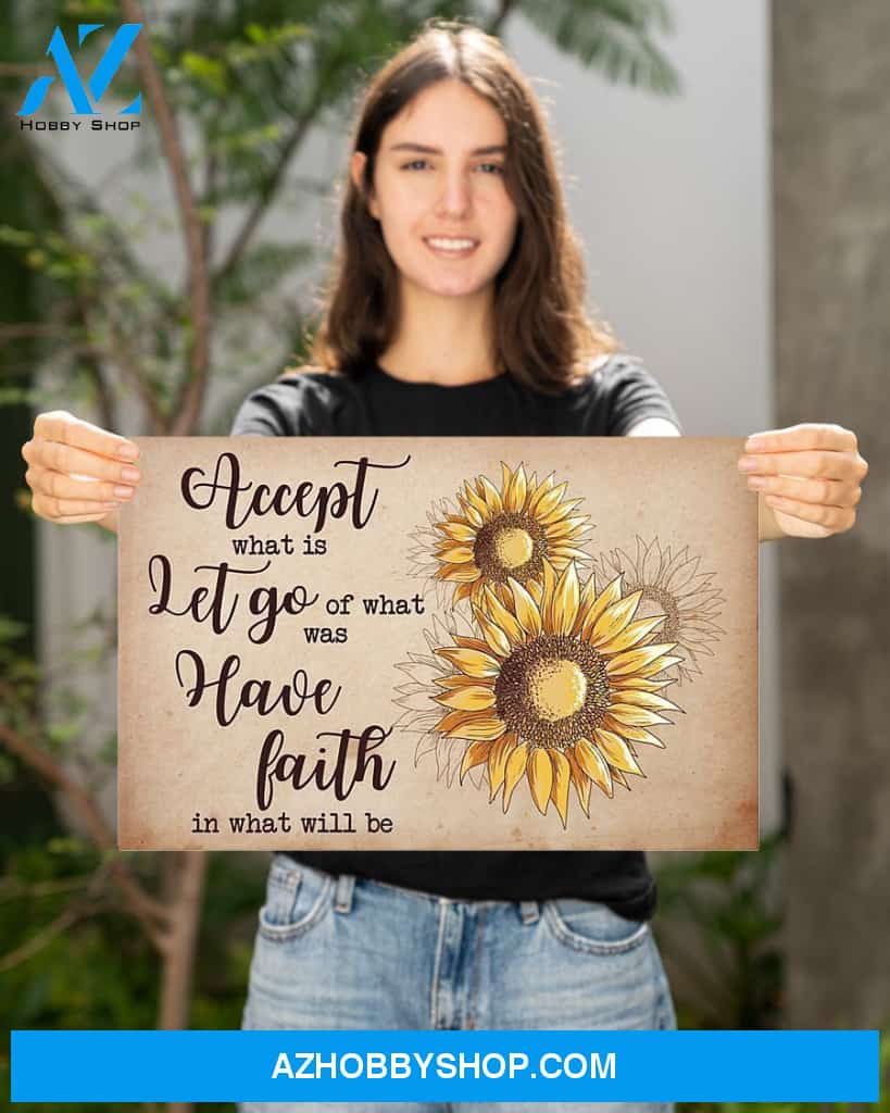 Sunflower Have Faith Canvas Wall Art Wall Decor Visual Art