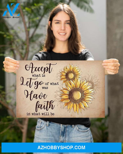 Sunflower Have Faith Canvas Wall Art Wall Decor Visual Art