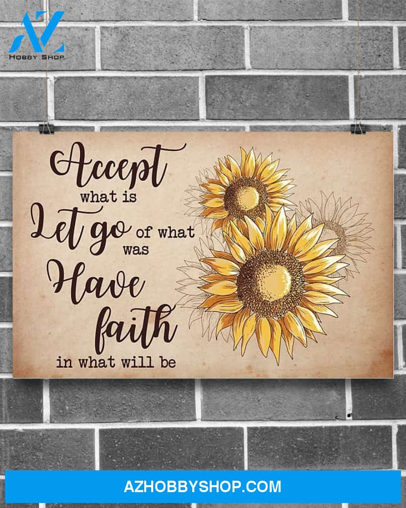 Sunflower Have Faith Canvas Wall Art Wall Decor Visual Art