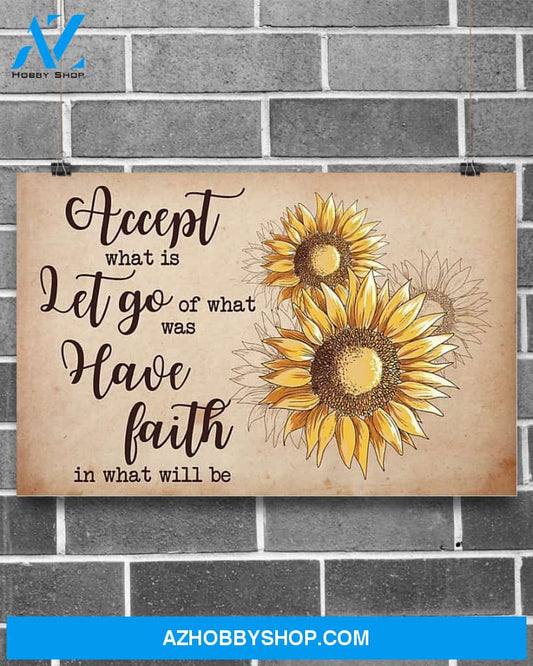 Sunflower Have Faith Canvas Wall Art Wall Decor Visual Art