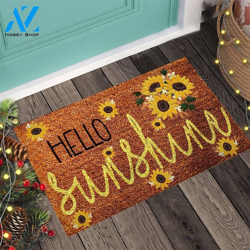 Sunflower Hello Sunshine Doormat