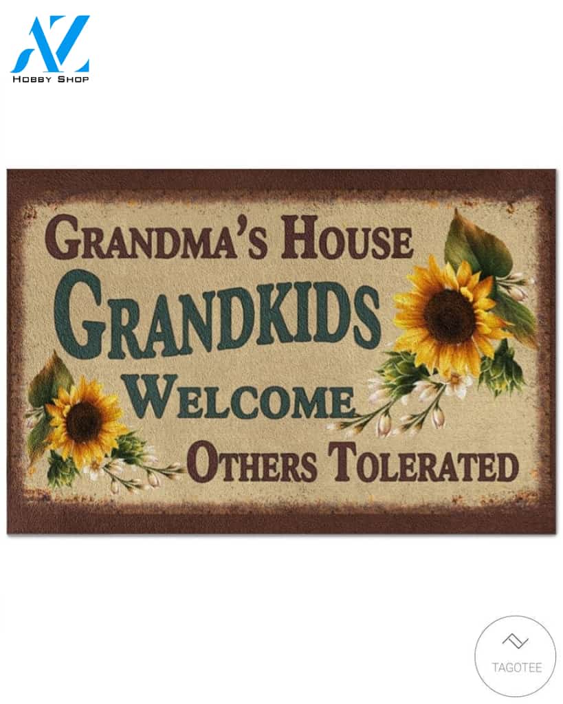 Sunflower Grandma’s House Grandkids Welcome others tolerated doormat
