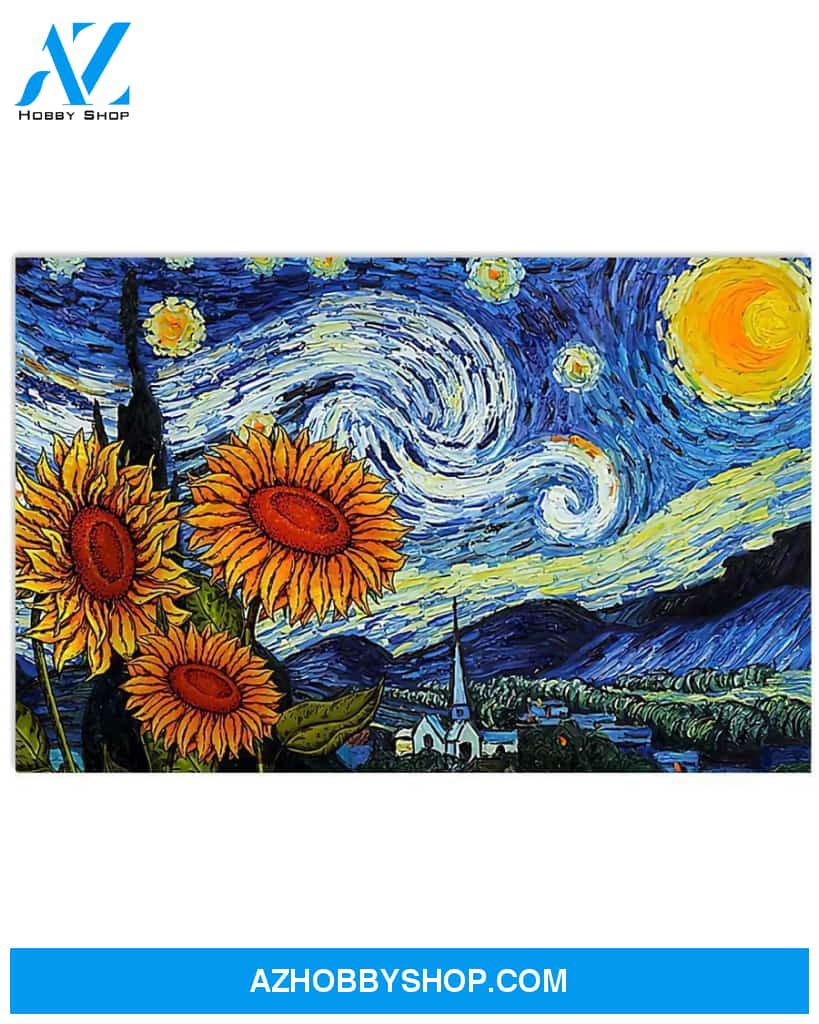 Sunflower Painting Canvas Wall Art, Wall Decor Visual Art