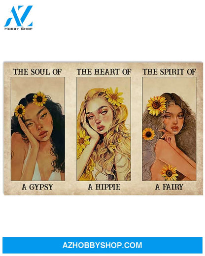 Sunflower The Spirit Of A Fairy Canvas Wall Art Wall Decor Visual Art