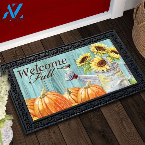 Sunflower Watering Can Doormat - 18" x 30"