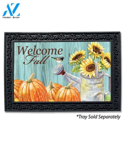Sunflower Watering Can Doormat - 18" x 30"