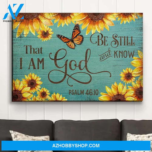 Sunflowers - Be Still - Premium Matte Canvas