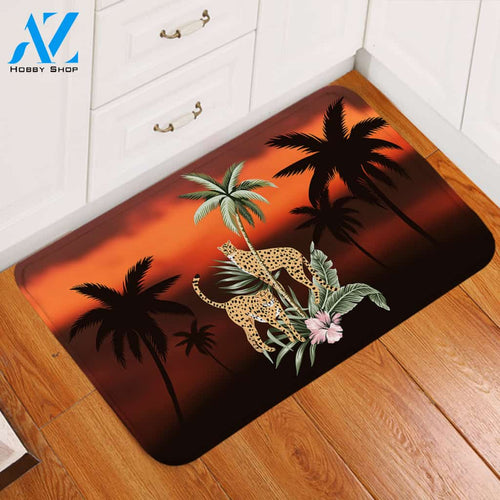 Sunset Cheetah Door Mat