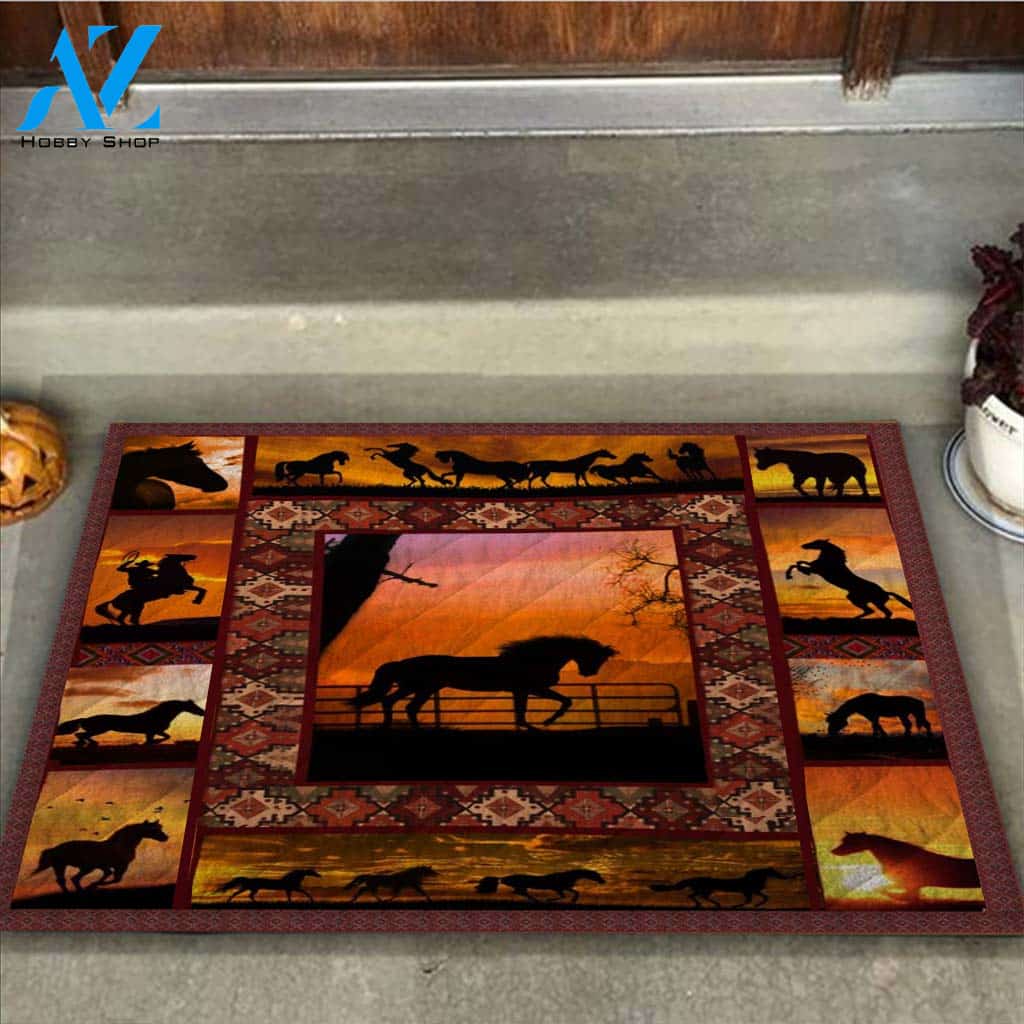 Sunset - Horse Doormat