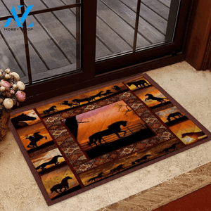 Sunset Horse Doormat | Welcome Mat | House Warming Gift