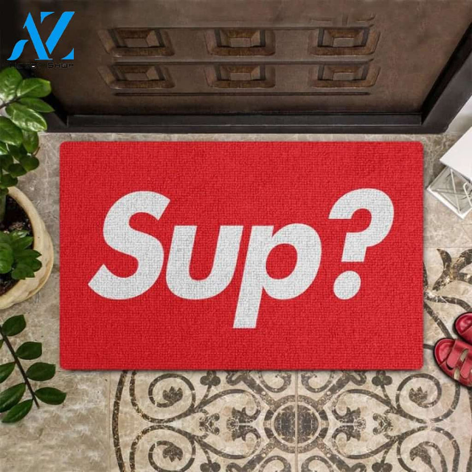 Sup? Red Doormat | Welcome Mat | House Warming Gift