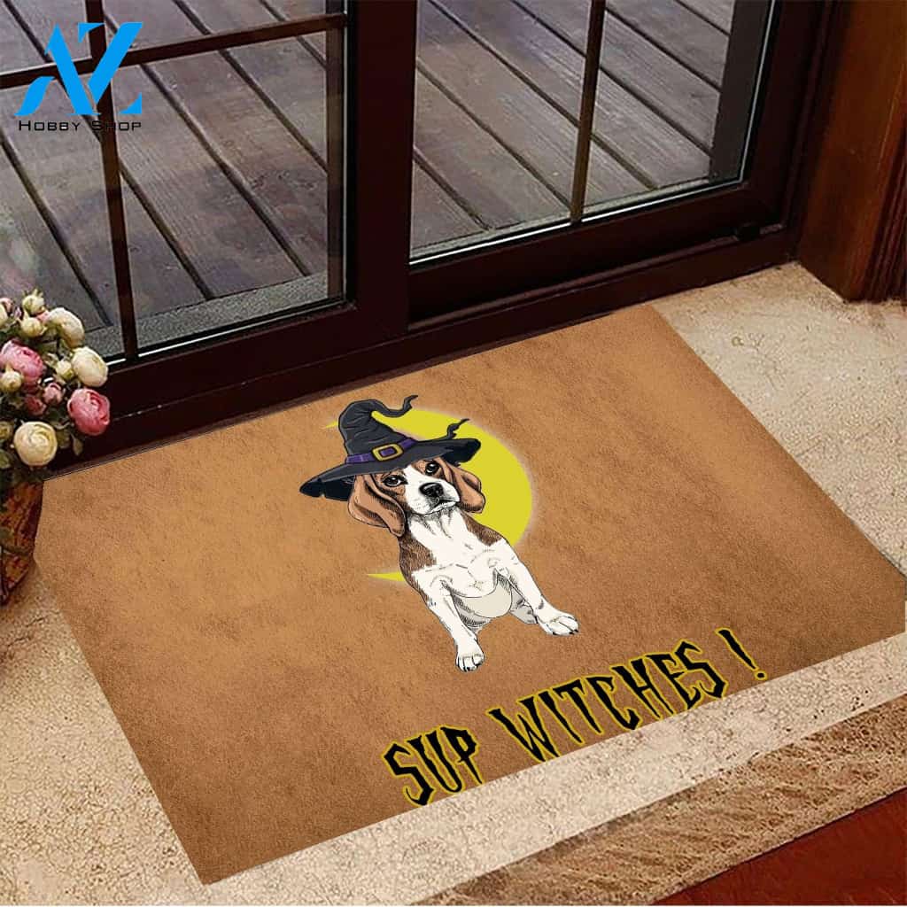 Sup Witches Beagle Dog Doormat Welcome Mat Housewarming Gift Home Decor Funny Doormat Gift For Dog Lovers Gift For Friend Gift For Halloween