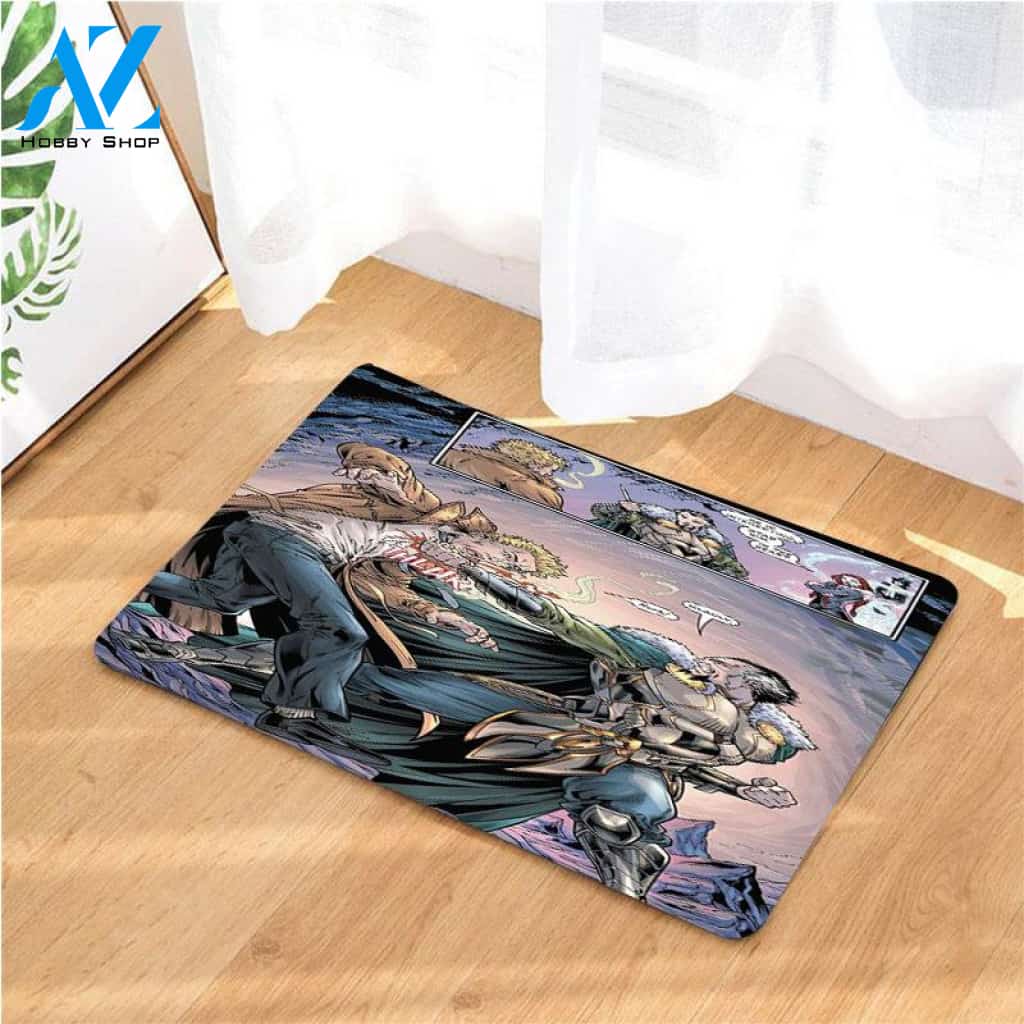 super hero comics doormats