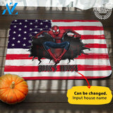 Super Hero Halloween Personalized Doormat