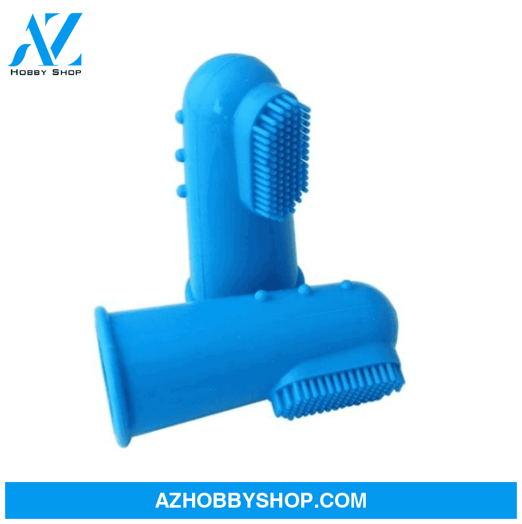 Super Soft Pet Finger Toothbrush Blue