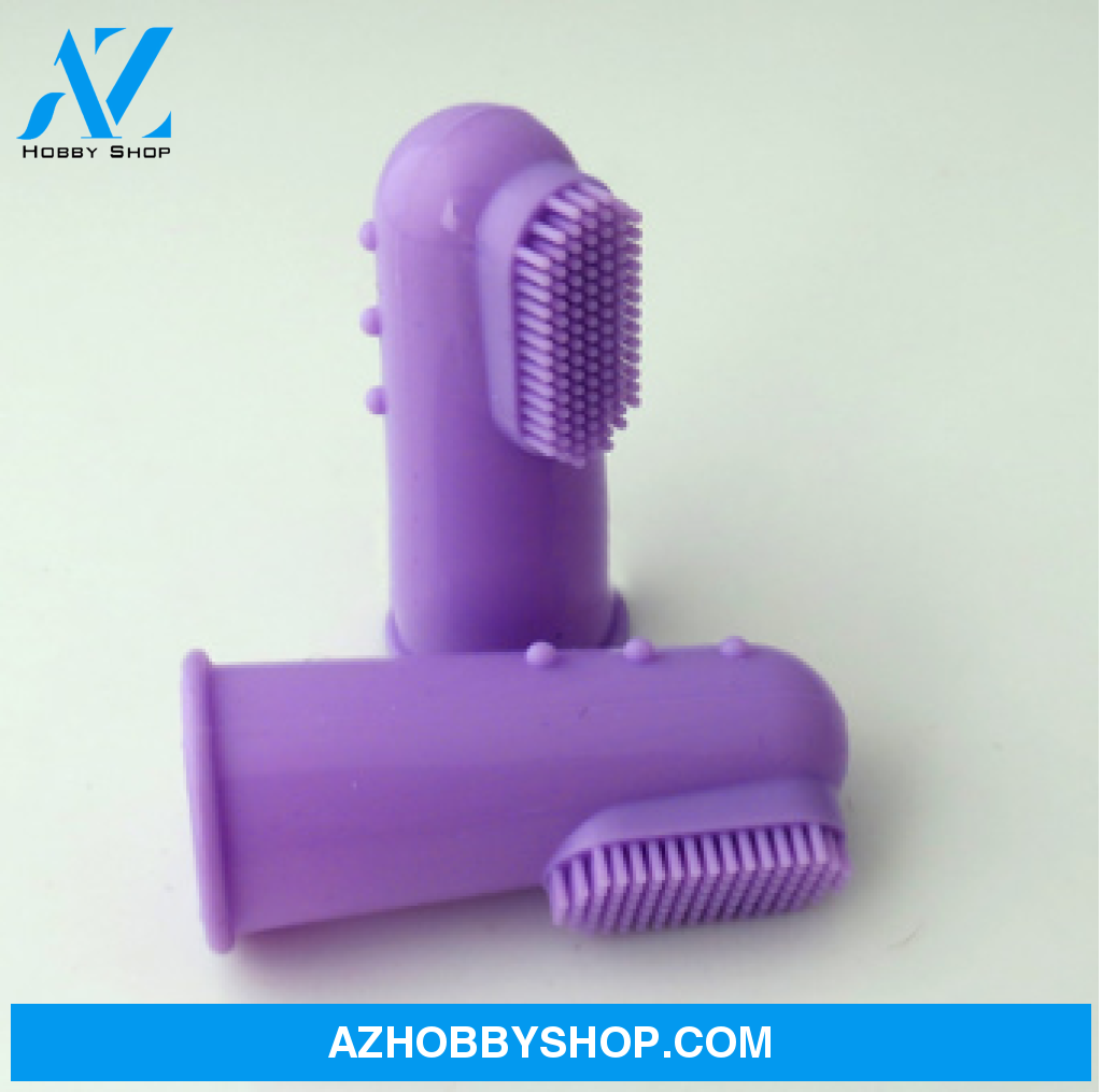 Super Soft Pet Finger Toothbrush Purple