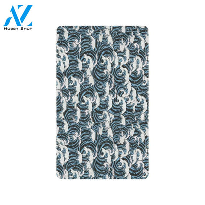 Surf Wave Pattern Print Rubber Doormat