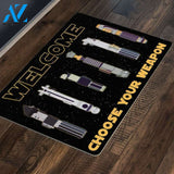 SW Choose Your Weapon Doormat | Welcome Mat | House Warming Gift