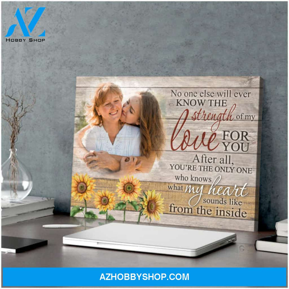 Sweet Gifts For Daughter And Mom New Mom Gifts Personalized Photo Canvas Print