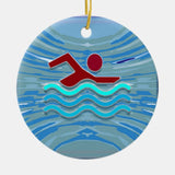Swim Club Swimmer Exercise Fitness Nvn254 Swimming Ceramic Ornament