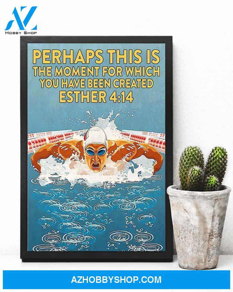 Swimming Moment Vertical Canvas Wall Art, Wall Decor Visual Art