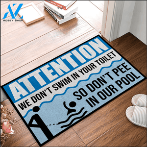Swimming Pool Don't Pee Doormat | Welcome Mat | House Warming Gift