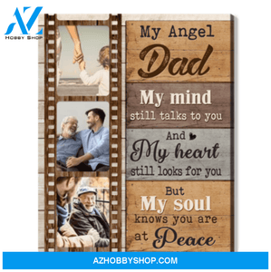 Sympathy Gift For Loss Of Dad Canvas Personalized Wall Art
