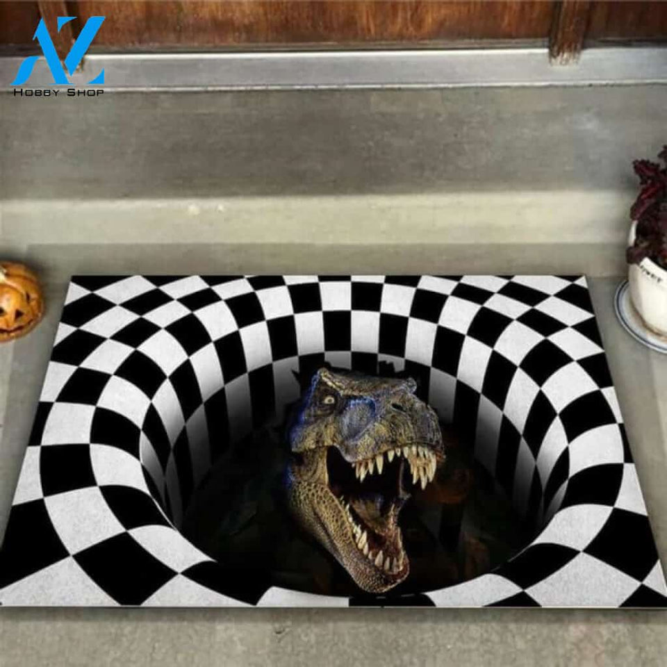T-rex Dinosaur Rawr Doormat | Welcome Mat | House Warming Gift