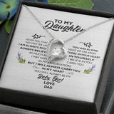 My Baby Girl Forever Love Necklaces Gift For Daughter From Dad