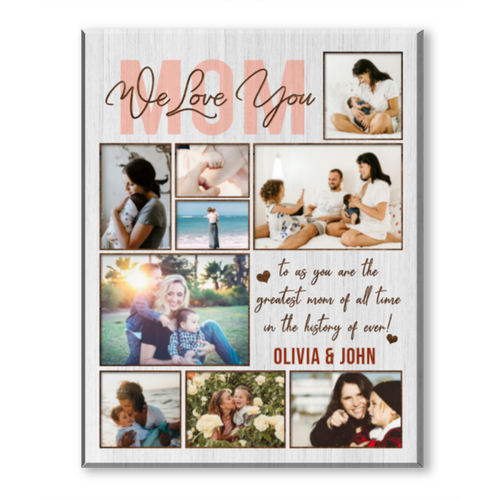 Christmas Mom Gift, Personalized Mom Photo Collage Gift, Thank You Gift For Mother’s Day 2022