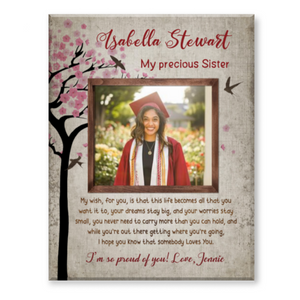 Graduation Gift For Sister, Graduation Present For Sister, Grad Gifts For Sister