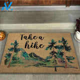 Take A Hike - Hiking Coir Pattern Print Doormat