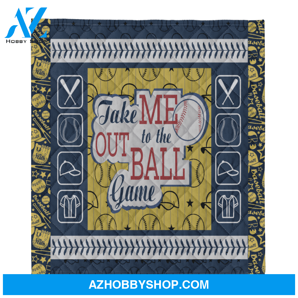 Take Me Out To The Ball Game, Soft Blankets, Fleece Blankets.Gift Home Decor Bedding Couch Sofa Soft and Comfy Cozy