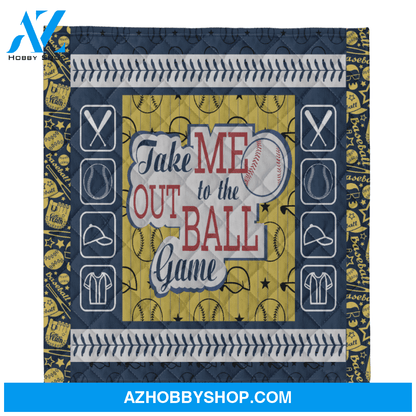 Take Me Out To The Ball Game, Soft Blankets, Fleece Blankets.Gift Home Decor Bedding Couch Sofa Soft and Comfy Cozy