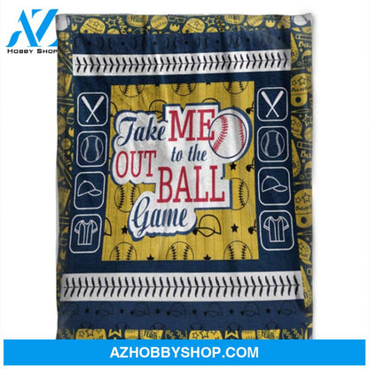 Take Me Out To The Ball Game, Soft Blankets, Fleece Blankets.Gift 